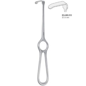 Hak Kocher-Langenbeck 25x6mm 215mm