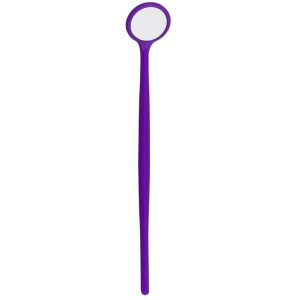 DENTALINE Jednorazowe lusterko płaskie z uchwytem 20mm x 150mm purpurowe (100 szt.)