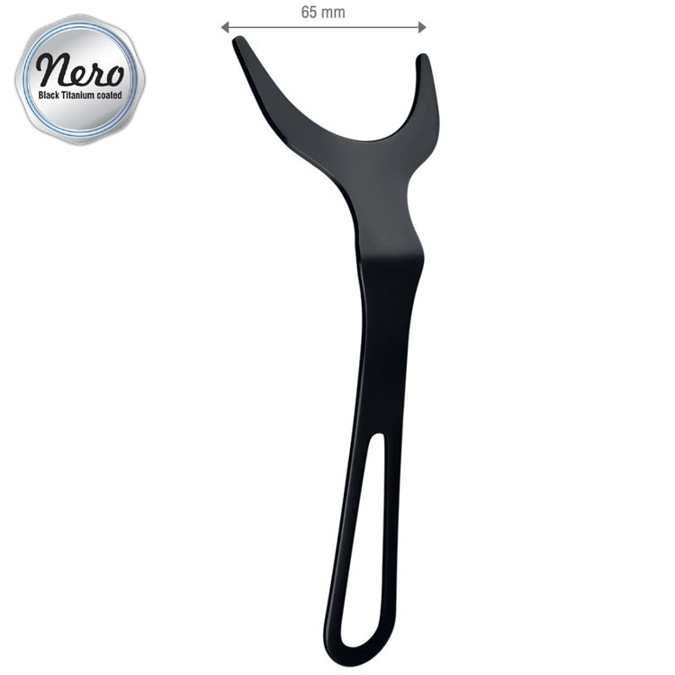 Nero Rozwierak wargowy do zdjęć dla dorosłych 65mm stal nierdzewna czarny
