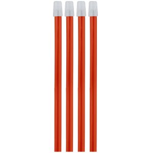 Ślinociągi czerwone zdejmowana końców 150mm (100 szt)