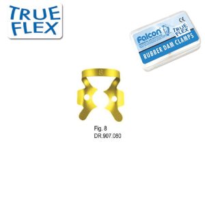 True-Flex Klamra do koferdamu do zębów trzonowych fig. 8