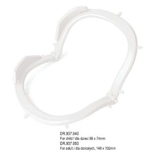 Ramka do koferdamu, plastikowa, dla dorosłych, 148 x 102mm (autoklawowalna 121°C)