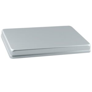 Przykrywka aluminiowa nieperforowana Maxi srebrna 288x187x29mm