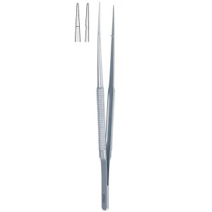 Penseta mikro anatomiczna z uchwytem półokrągłym prosta 150mm