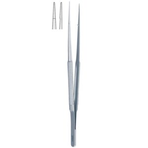 Penseta mikro anatomiczna z uchwytem półokrągłym prosta 180mm