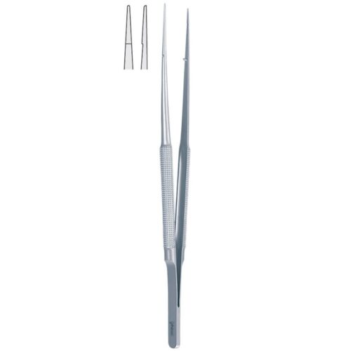 Penseta mikro anatomiczna z uchwytem półokrągłym prosta 180mm