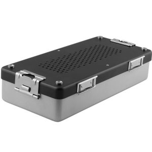 Kontener Mini perforowana pokrywa+nieperforowana wanna 285x135x60mm czarny