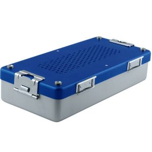 Kontener Mini perforowana pokrywa+perforowana wanna 285x135x60mm niebieski
