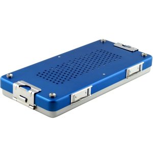 Kontener Mini perforowana pokrywa+perforowana wanna 285x135x35mm niebieski