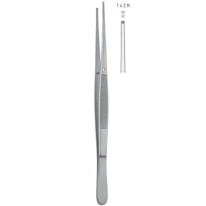 Penseta chirurgiczna Potts-Smith prosta 1x2 ząbki 210mm