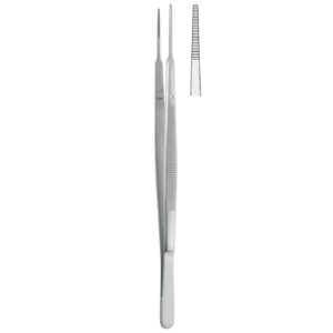 Penseta anatomiczna ząbkowana Gerald prosta 175mm