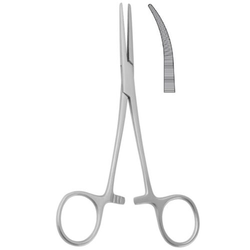 Kleszczyki naczyniowe Crile zagięte 145mm