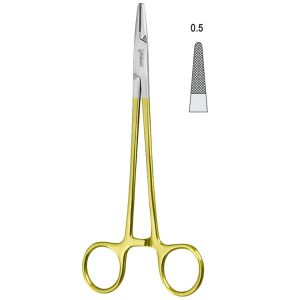 Falcon-Grip Igłotrzymacz Mayo-Hegar dla leworęcznych 180mm węglik spiekany