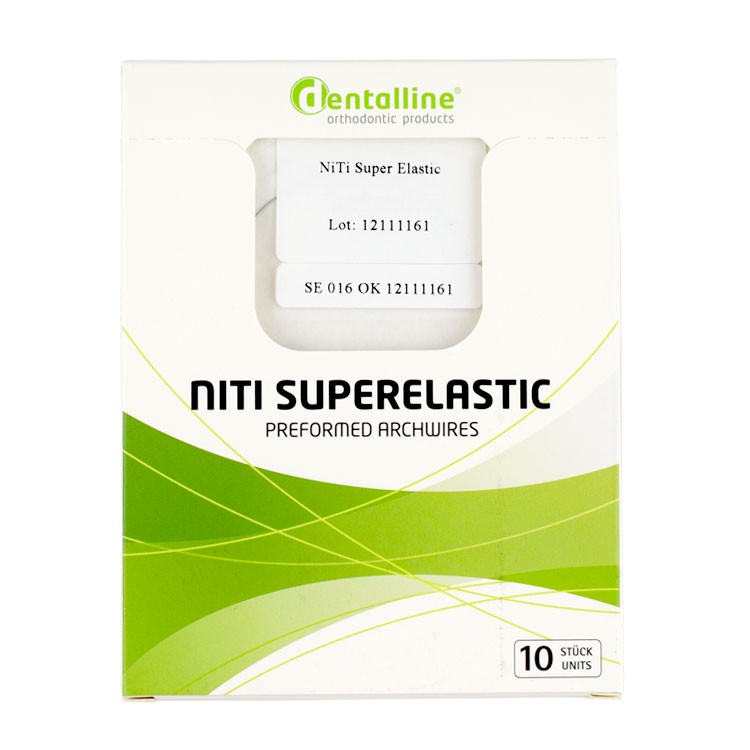 Dentalline Łuki Niklowo-Tytanowe Euro-Form okrągłe góra (10 szt.)
