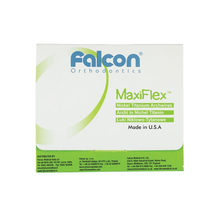 MaxiFlex Łuki Niklowo-Tytanowe Euro-Form kwadratowe góra (10 szt.)