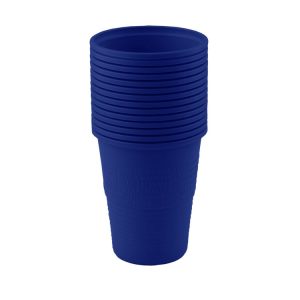 Jednorazowe kubki plastikowe granatowe 180ml (Opak. 100 szt)