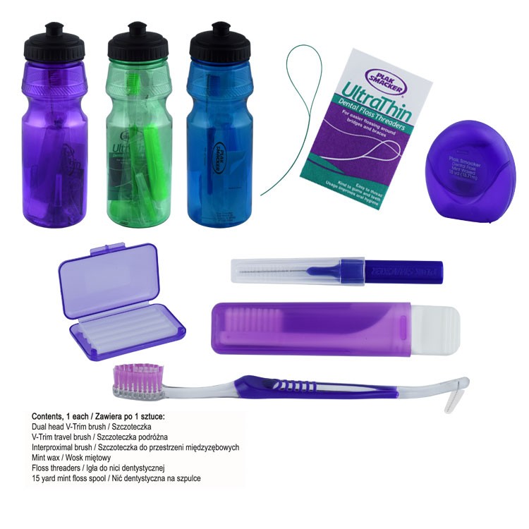 Zestaw ortodontyczny higieniczny purpurowy + bidon