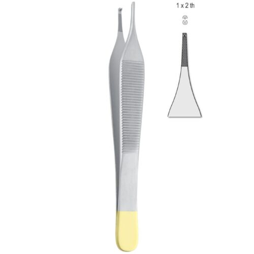 Falcon-Grip Penseta chirurgiczna Adson 1x2 ząbki 120mm TC