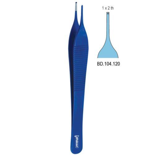 Penseta chirurgiczna tytanowa Adson 1x2 ząbki, 120mm