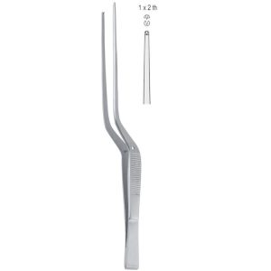 Penseta chirurgiczna Taylor bagnetowa 1x2 ząbki 185mm