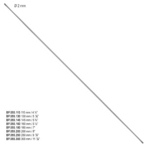 Zgłębnik główkowy dwustronny2mm/145mm