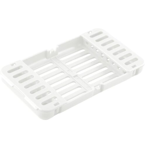 Kasetka plastikowa, możliwość sterylizacji w autoklawie 136°C biała 185 x 100 x 20 mm