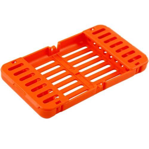 Kasetka plastikowa, możliwość sterylizacji w autoklawie 136°C pomarańczowa 185 x 100 x 20 mm