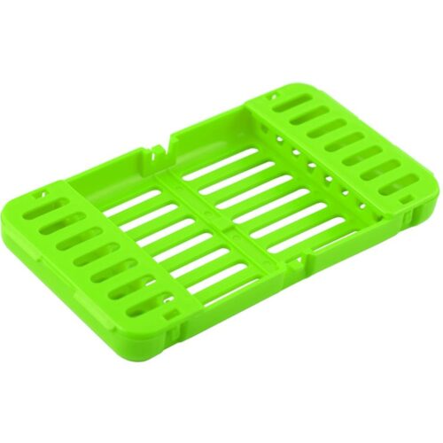 Kasetka plastikowa, możliwość sterylizacji w autoklawie 136°C zielona 185 x 100 x 20 mm