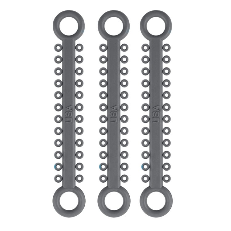 ElastoMax Solo ligatury, bez lateksu, szare (1012 szt.)