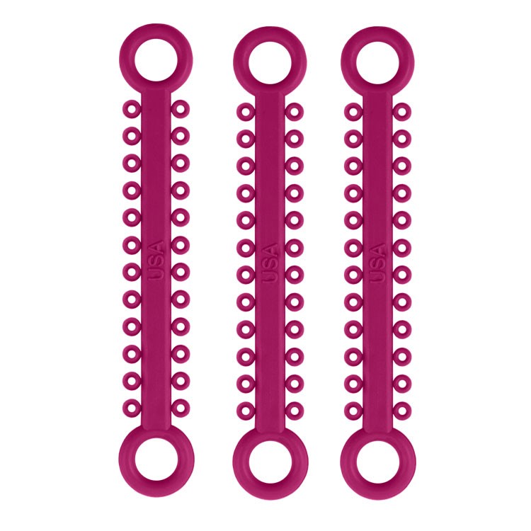 ElastoMax ligatury, bez lateksu, fuksja (1008 szt)