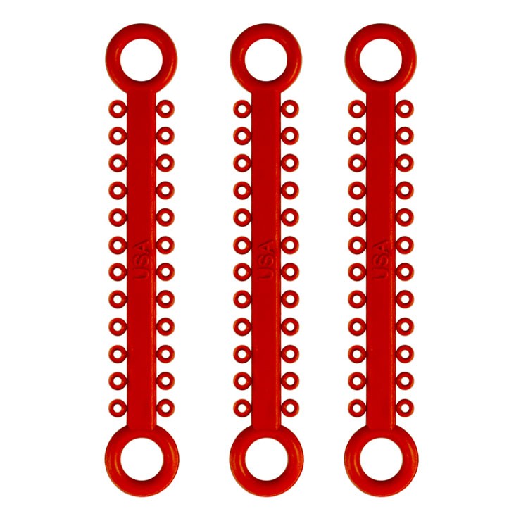ElastoMax ligatury, bez lateksu, czerwone (1008 szt.)