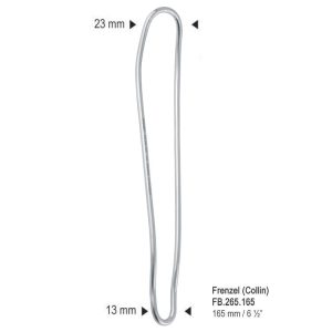 Łopatka do języka Frenzel (Collin) w kształcie S 23/13mm, 165mm