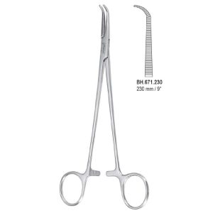 Kleszczyki preparacyjne Gemini zagięte 230mm