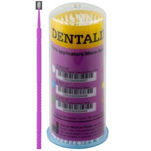DENTALINE Aplikator mikro z uchwytem różowy fine ø 1.5mm (Opak. 100 szt.)