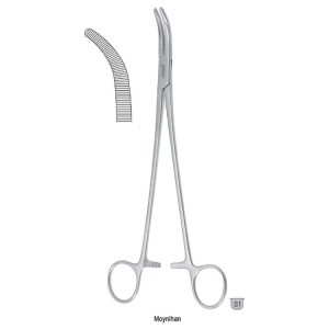 Kleszczyki naczyniowe Moynihan zagięte 240mm