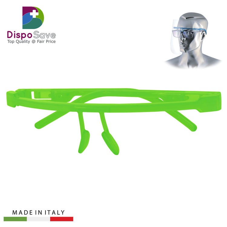Visor-I Oprawka zielona do przyłbicy ochronnej (autoklawowalna 134°C)