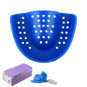 DENTALINE Jednorazowa łyżka wyciskowa niebieska ortodontyczna górna roz M fig.17 (25 szt.)