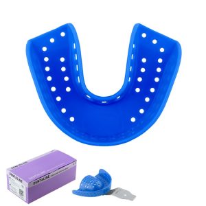 DENTALINE Jednorazowa łyżka wyciskowa niebieska regular dolna dolna roz L fig. 12 (25 szt.)