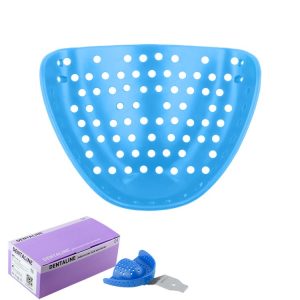 DENTALINE Jednorazowa łyżka wyciskowa do bezzębia jasno niebieska górna roz M fig. 5 (25 szt.)