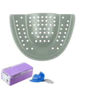 DENTALINE Jednorazowa łyżka wyciskowa oliwkowy regular górna roz L fig. 11 (25 szt.)