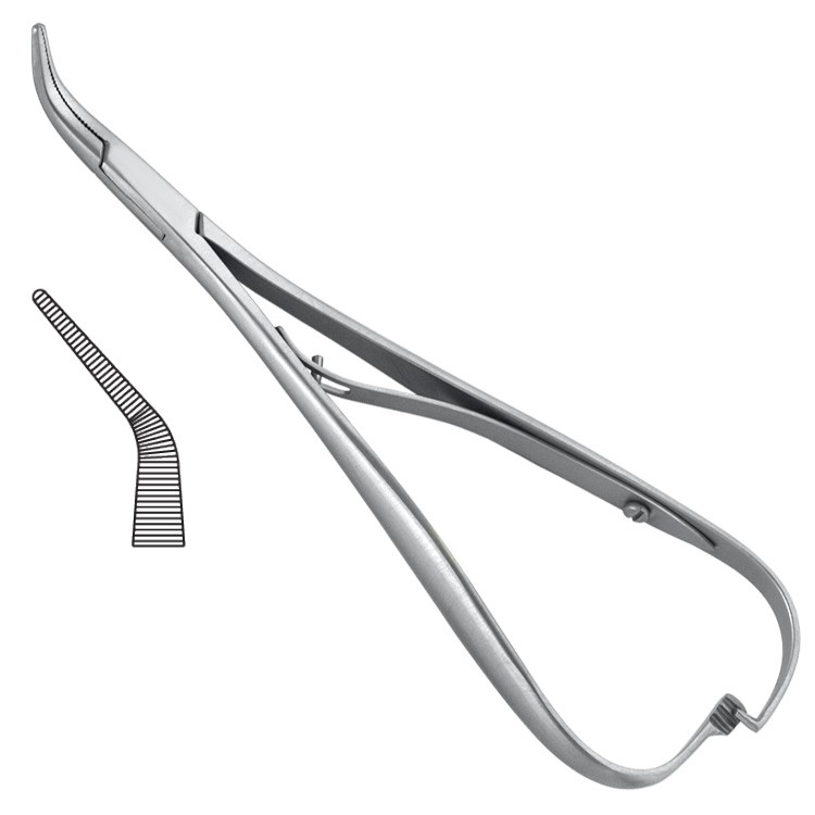 Kleszczyki do ligatur Smaha zagięte 140mm