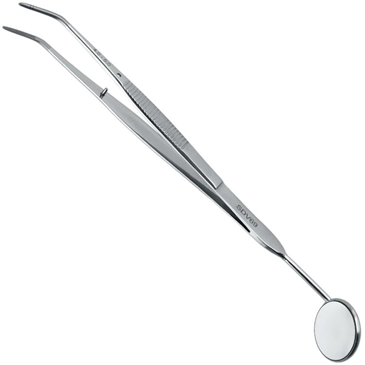 Penseta do zakładania zamków z lusterkiem ø22mm fig.4, 150mm