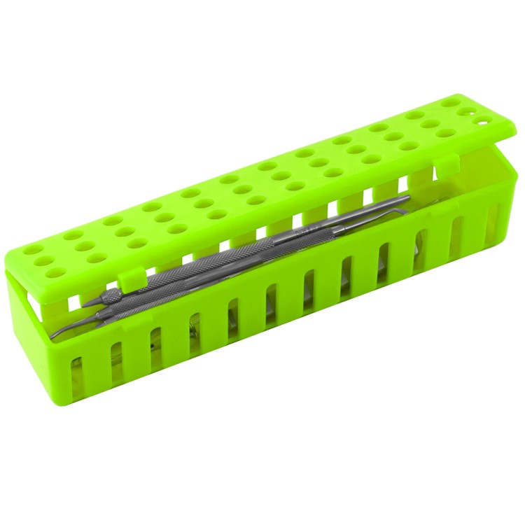 Kasetka plastikowa, możliwość sterylizacji zielona 205 x 50 x 45 mm (autoklawowalna 134°C)