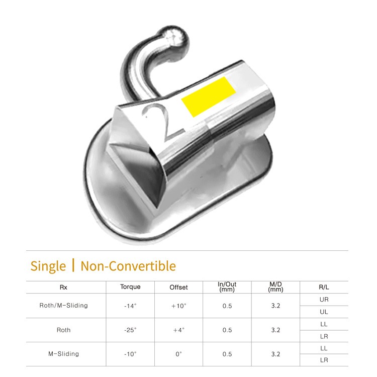 Rurka ‘2’ niezamienna do przyklejania Roth 0.22” na drugie trzonowce dół prawy
