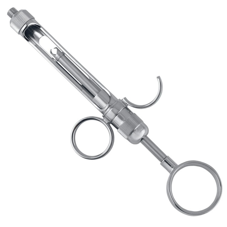 Brass-Series Strzykawka z aspiracją ręczną typ 2-Koła 1.8ml.