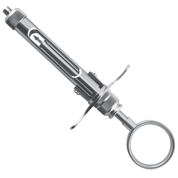 Brass-Series Strzykawka z aspiracją ręczną typ Łamana 1.8 ml