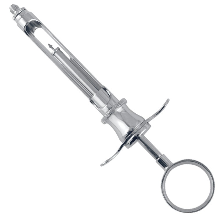 Brass-Series Strzykawka z aspiracją ręczną typ C 18ml.