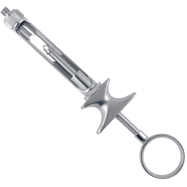 Brass-Series Strzykawka z aspiracją ręczną Euro 1.8ml.