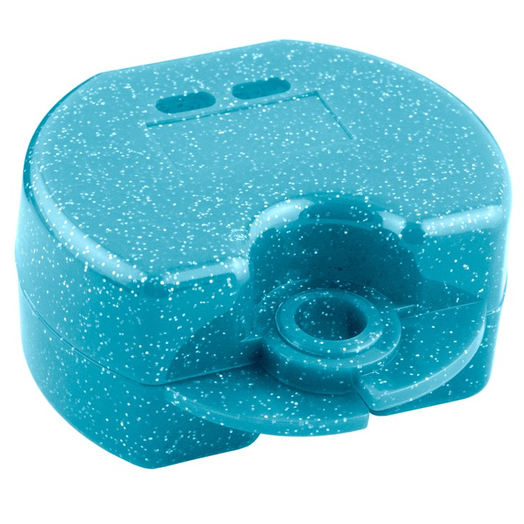 Pudełko ortodontyczne Euro Maxi Metallic morski, 38 x 76 x 64mm (Opak. 10 szt.)