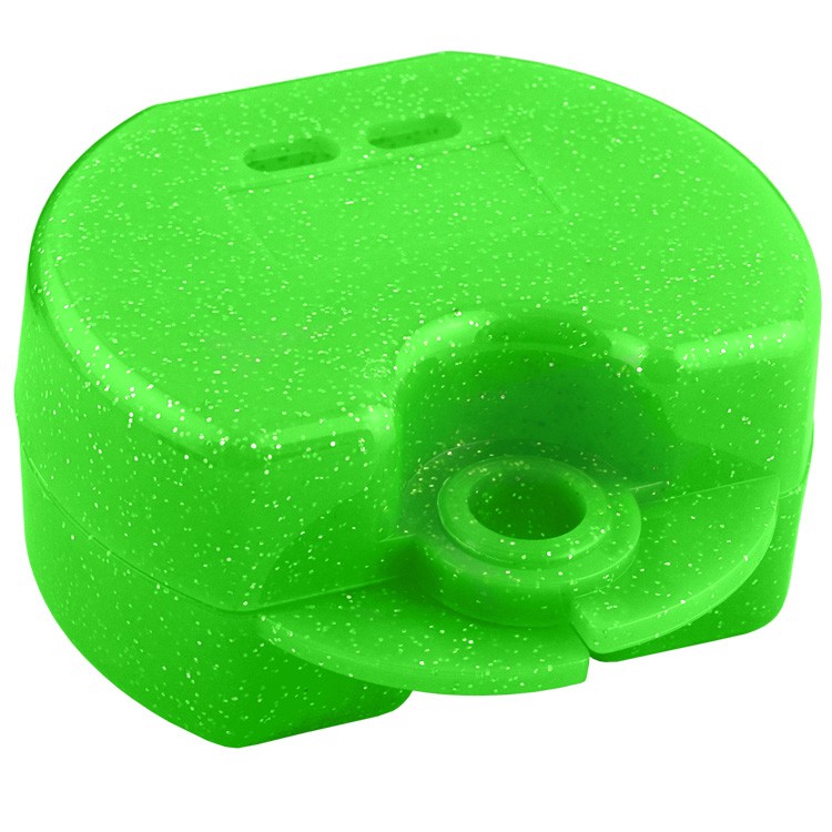 Pudełko ortodontyczne Euro Maxi fluoroscencyjny zielony, 38 x 76 x 64mm (Opak. 10 szt.)